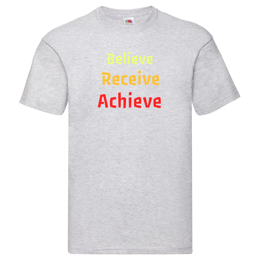 Believe, Recieve, Achieve affimirmation - Kids T-Shirt