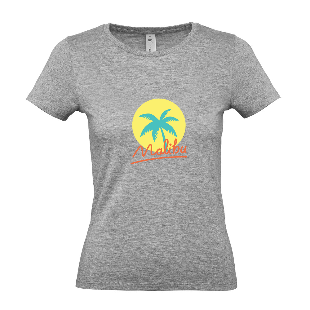 Malibu Summer - Ladies Fitted T-Shirt