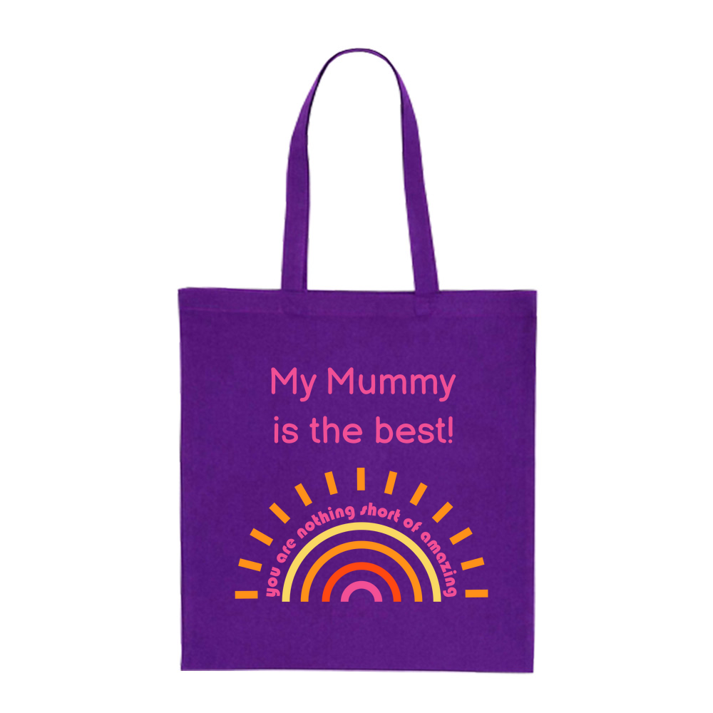 Mother's Day - Coloured Cotton Tote Bag