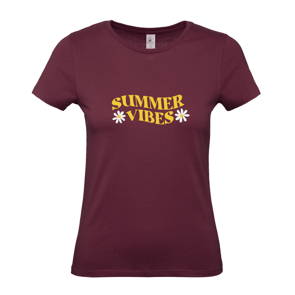 Summer Vibes - Ladies Fitted T-Shirt