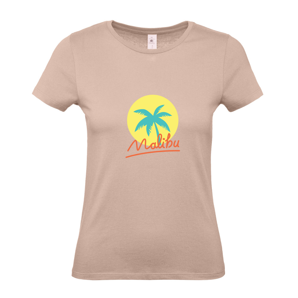 Malibu Summer - Ladies Fitted T-Shirt