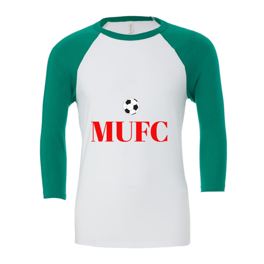 3/4 Sleeve White & Coloured T-Shirt