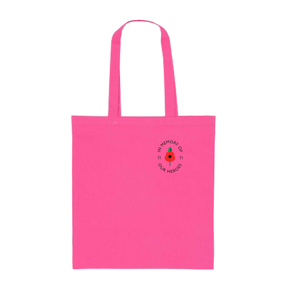 Lest we forget - Coloured Cotton Tote Bag