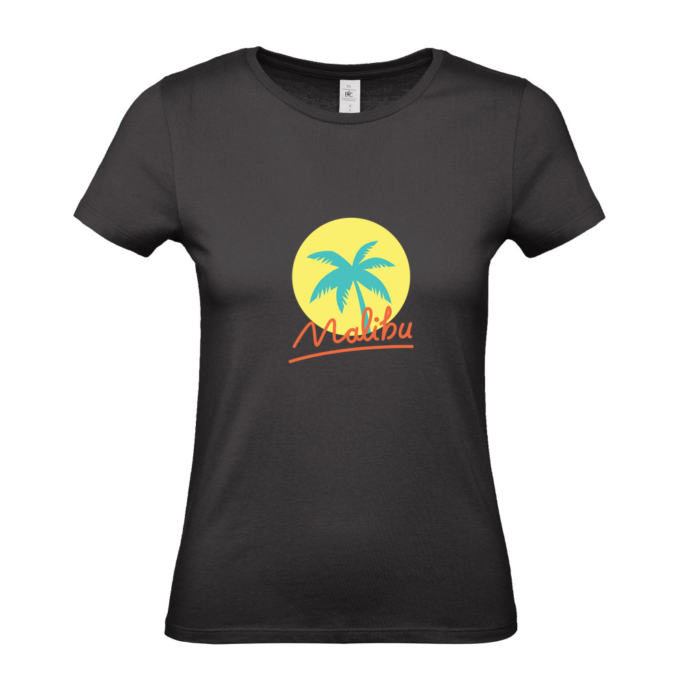 Malibu Summer - Ladies Fitted T-Shirt