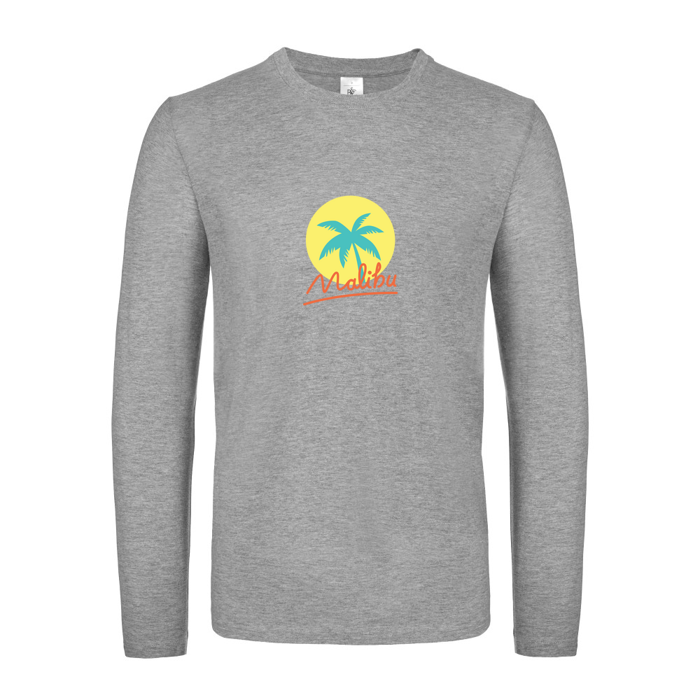 Malibu Summer - Fitted Long Sleeved T-Shirt