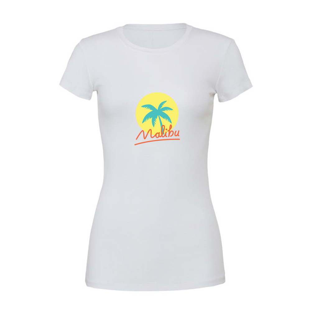 Malibu Summer - Ladies Slim Fit T-Shirt