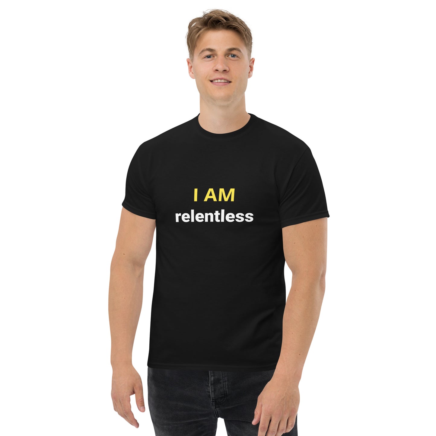 I Am Relentless Affirmation - Organic, Sustainable, Men's classic tee