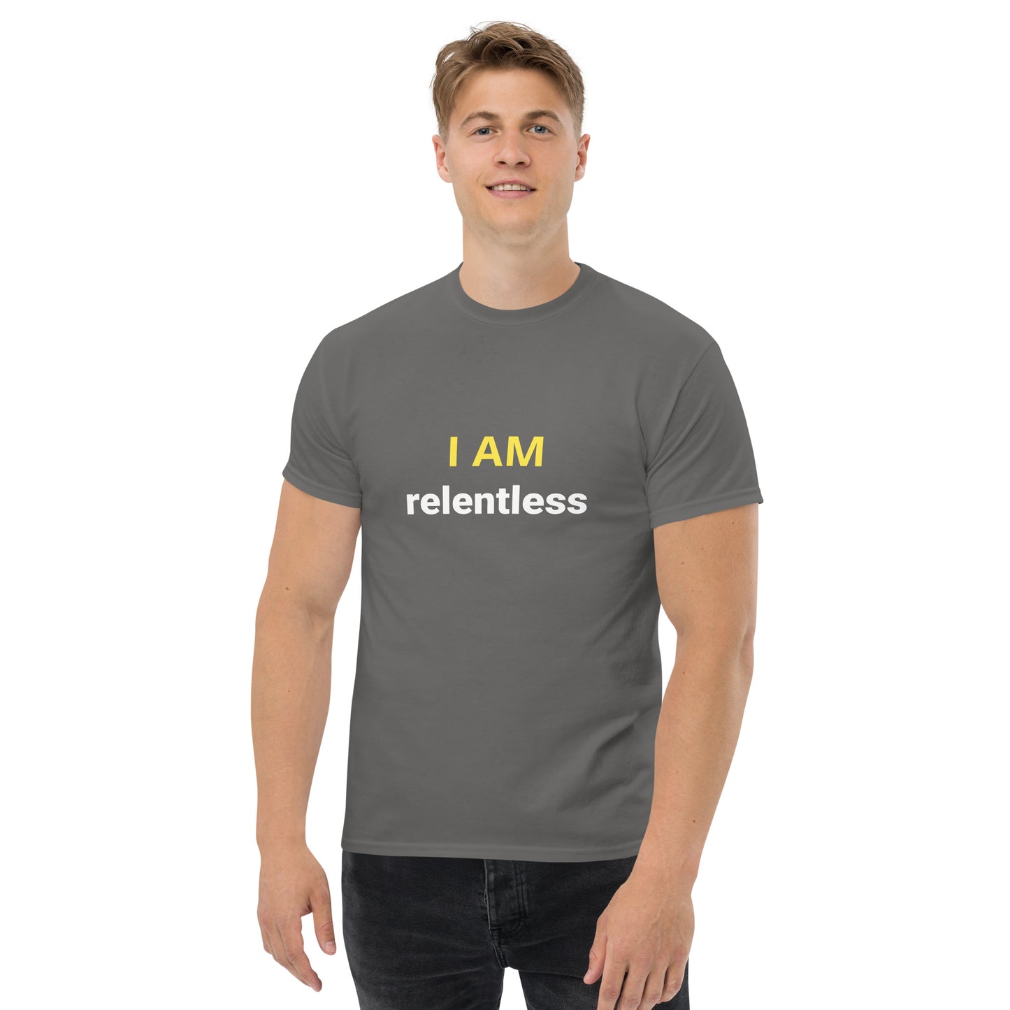 I Am Relentless Affirmation - Organic, Sustainable, Men's classic tee