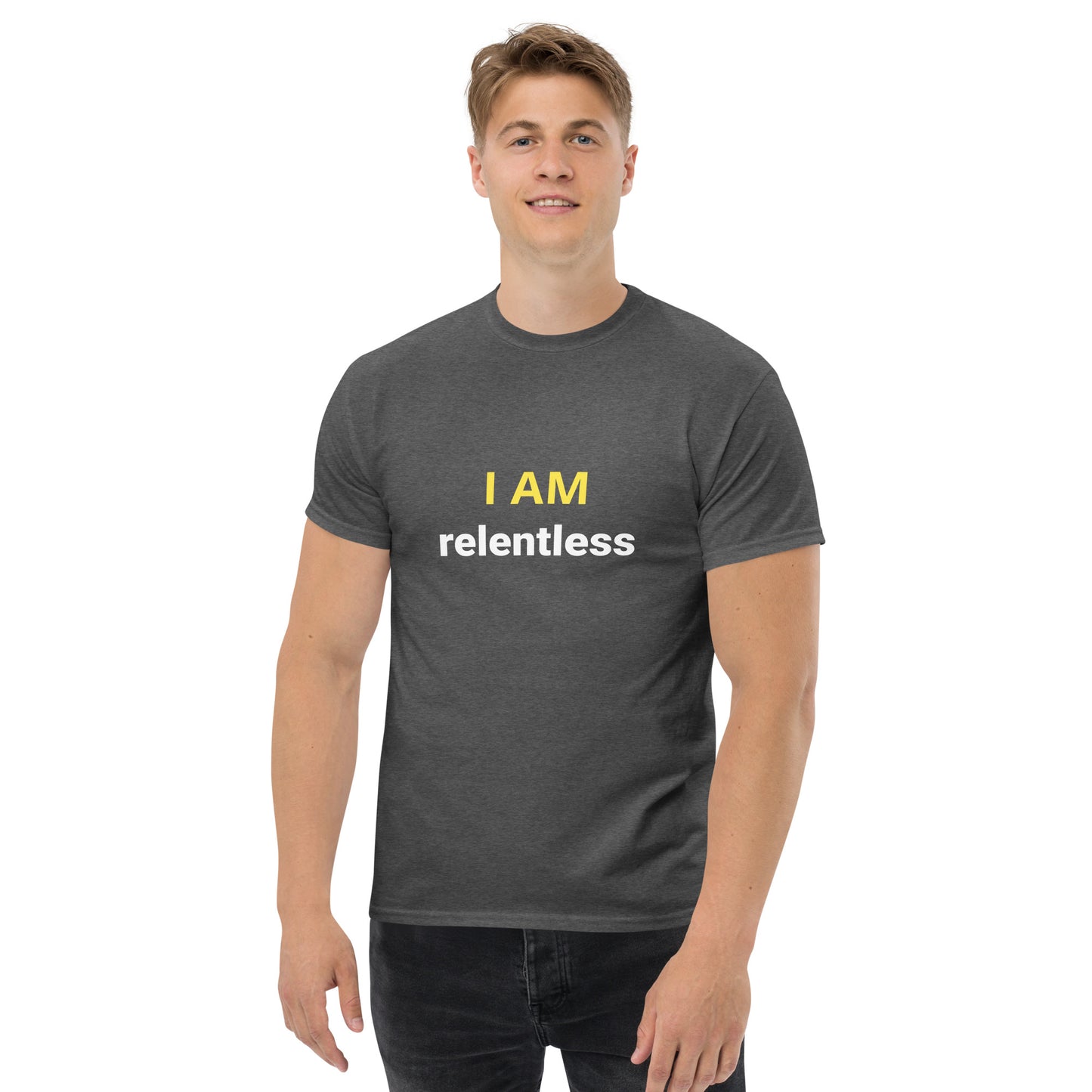 I Am Relentless Affirmation - Organic, Sustainable, Men's classic tee