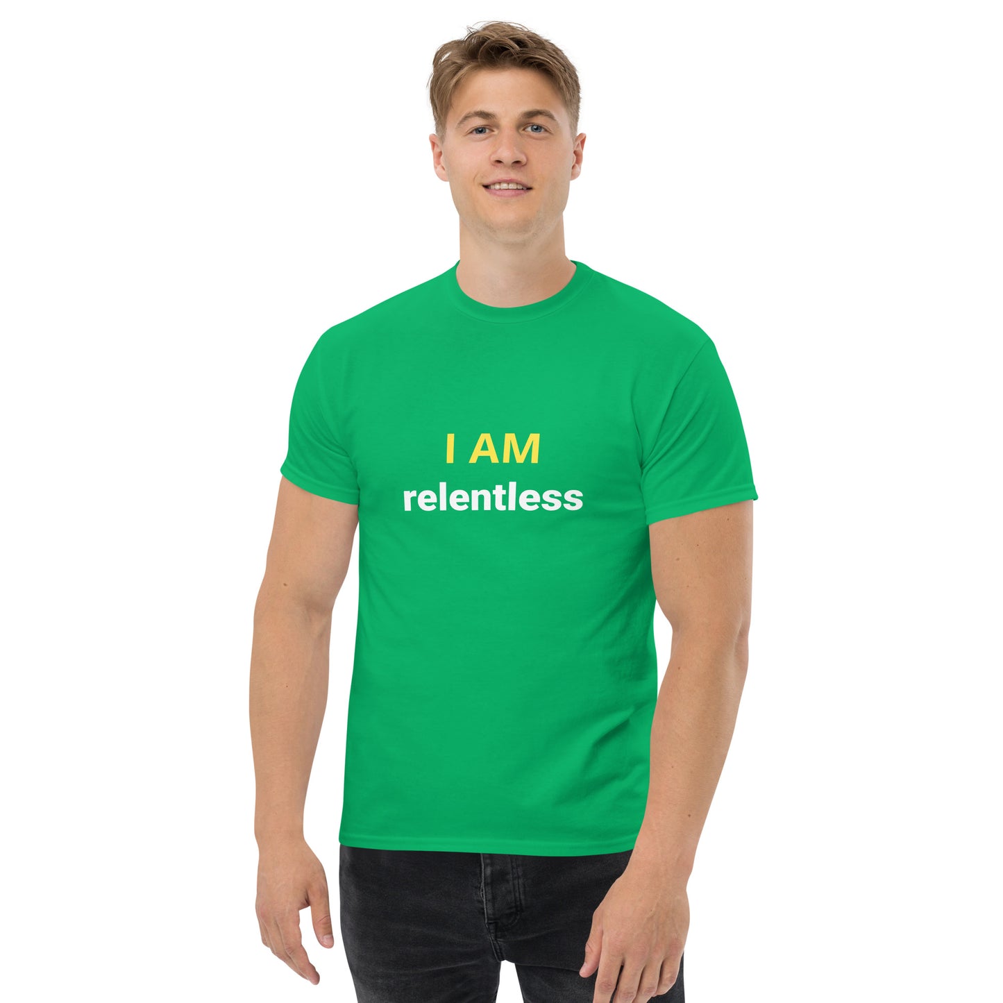 I Am Relentless Affirmation - Organic, Sustainable, Men's classic tee