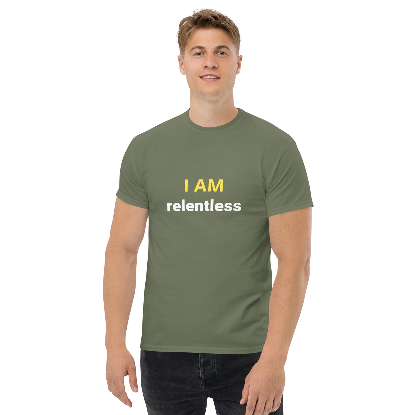 I Am Relentless Affirmation - Organic, Sustainable, Men's classic tee