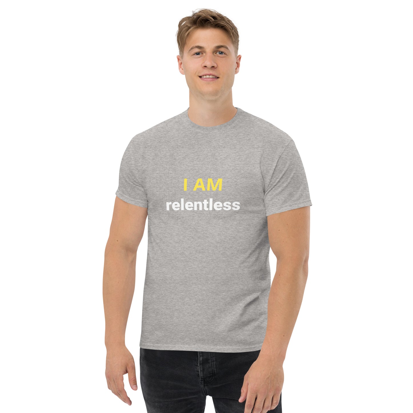 I Am Relentless Affirmation - Organic, Sustainable, Men's classic tee