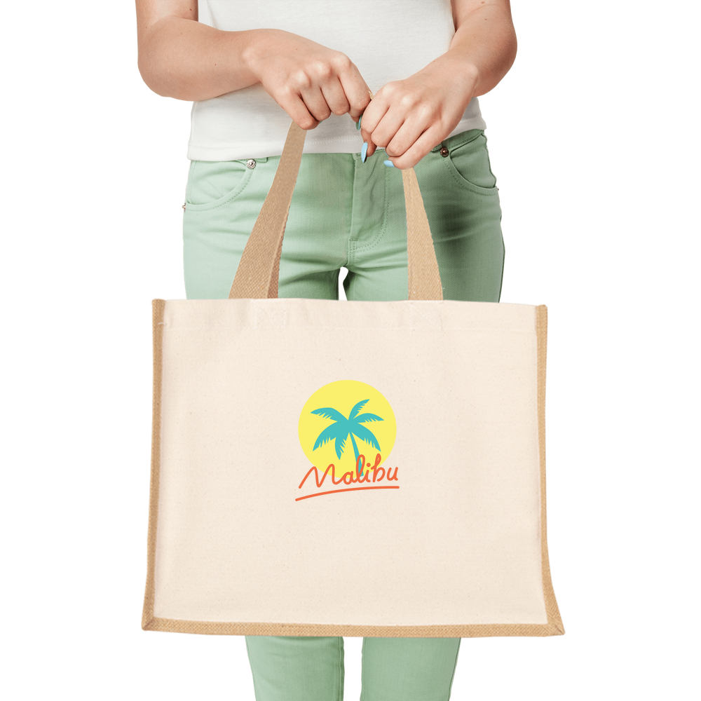 Malibu Summer - Canvas & Jute Shopper Bag