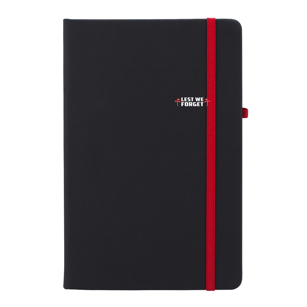 Black Soft Feel A5 Notebook