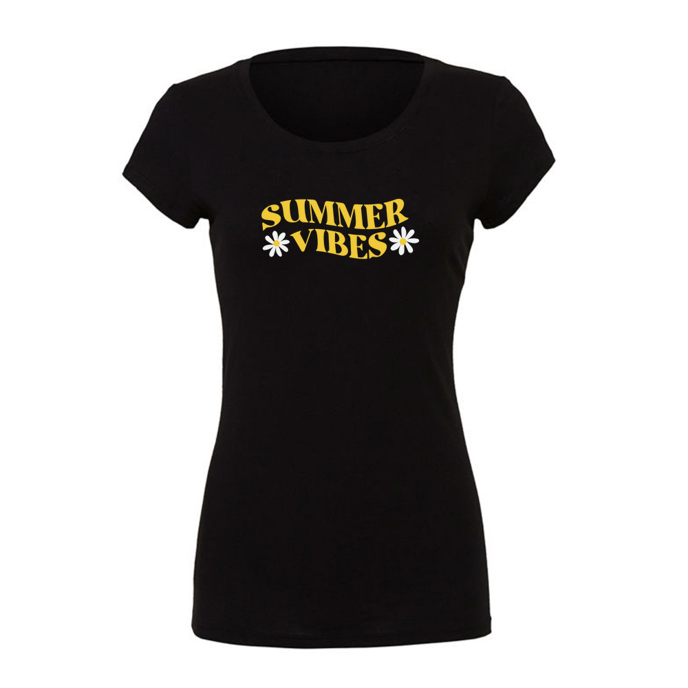Summer Vibes -  Ladies Slim Fit T-Shirt