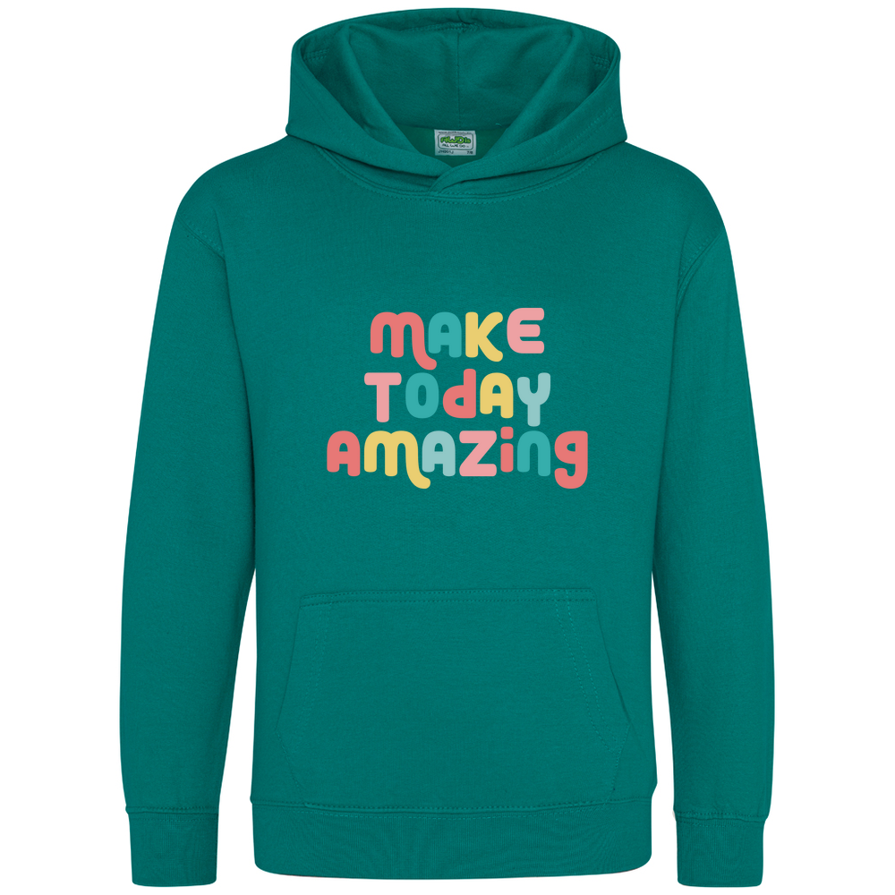 Make Today Amazing Affirmation  - Kids Hoodie