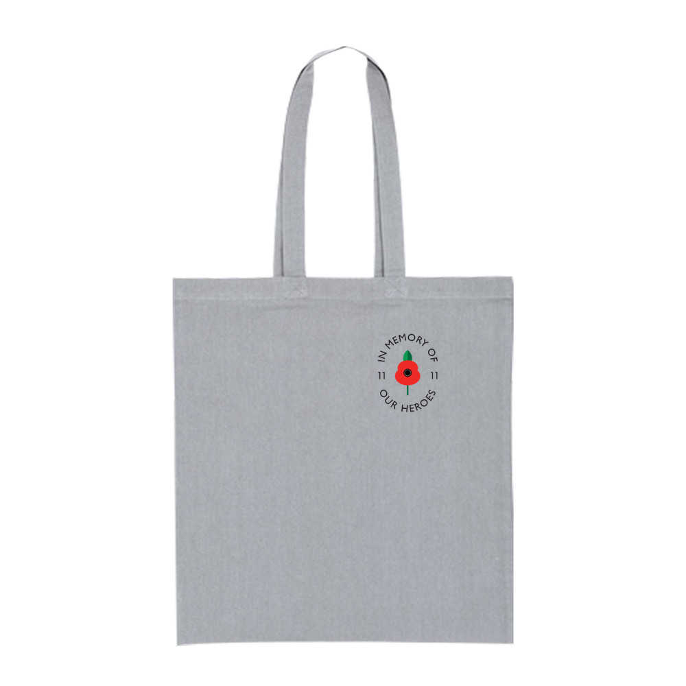 Lest we forget - Coloured Cotton Tote Bag