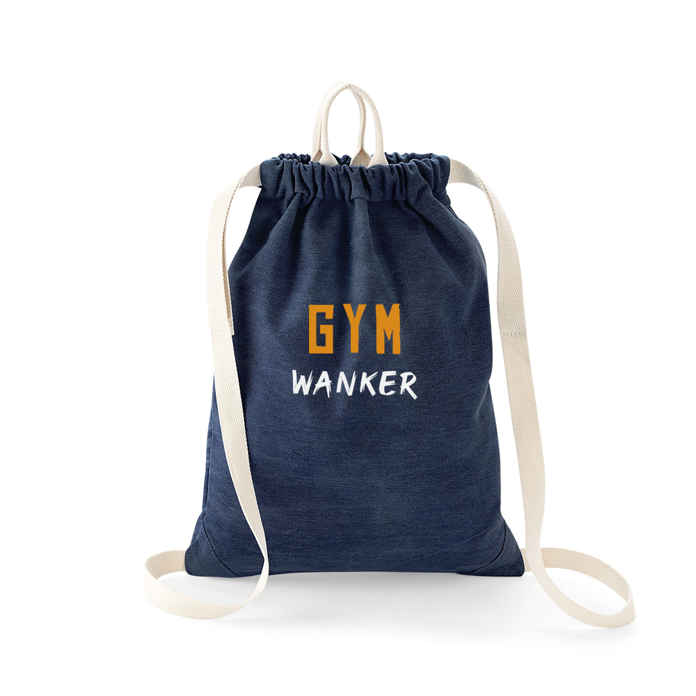 Denim Drawstring Bag