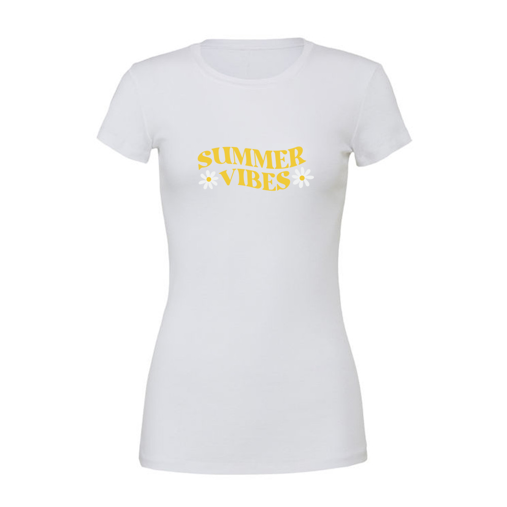 Summer Vibes -  Ladies Slim Fit T-Shirt