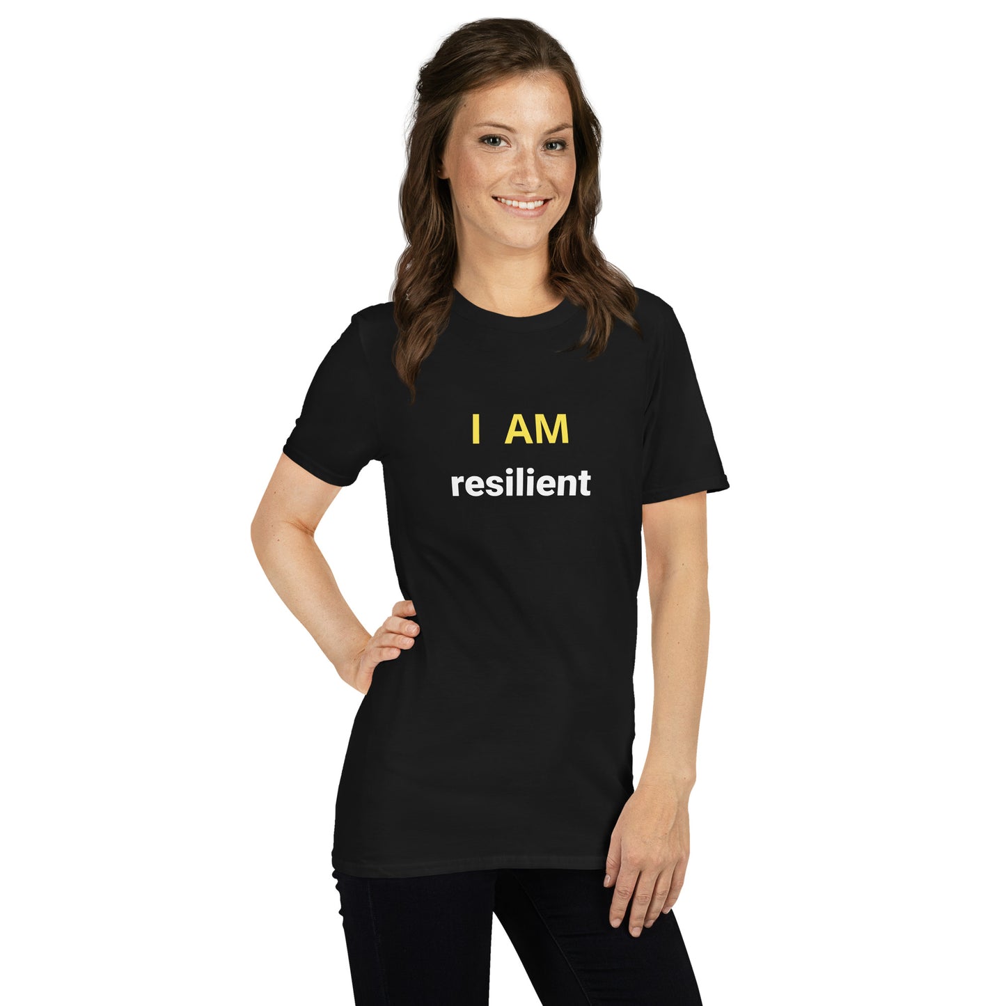 I am resilient Affirmation - Organic, Sustainable, Short-Sleeve Unisex T-Shirt