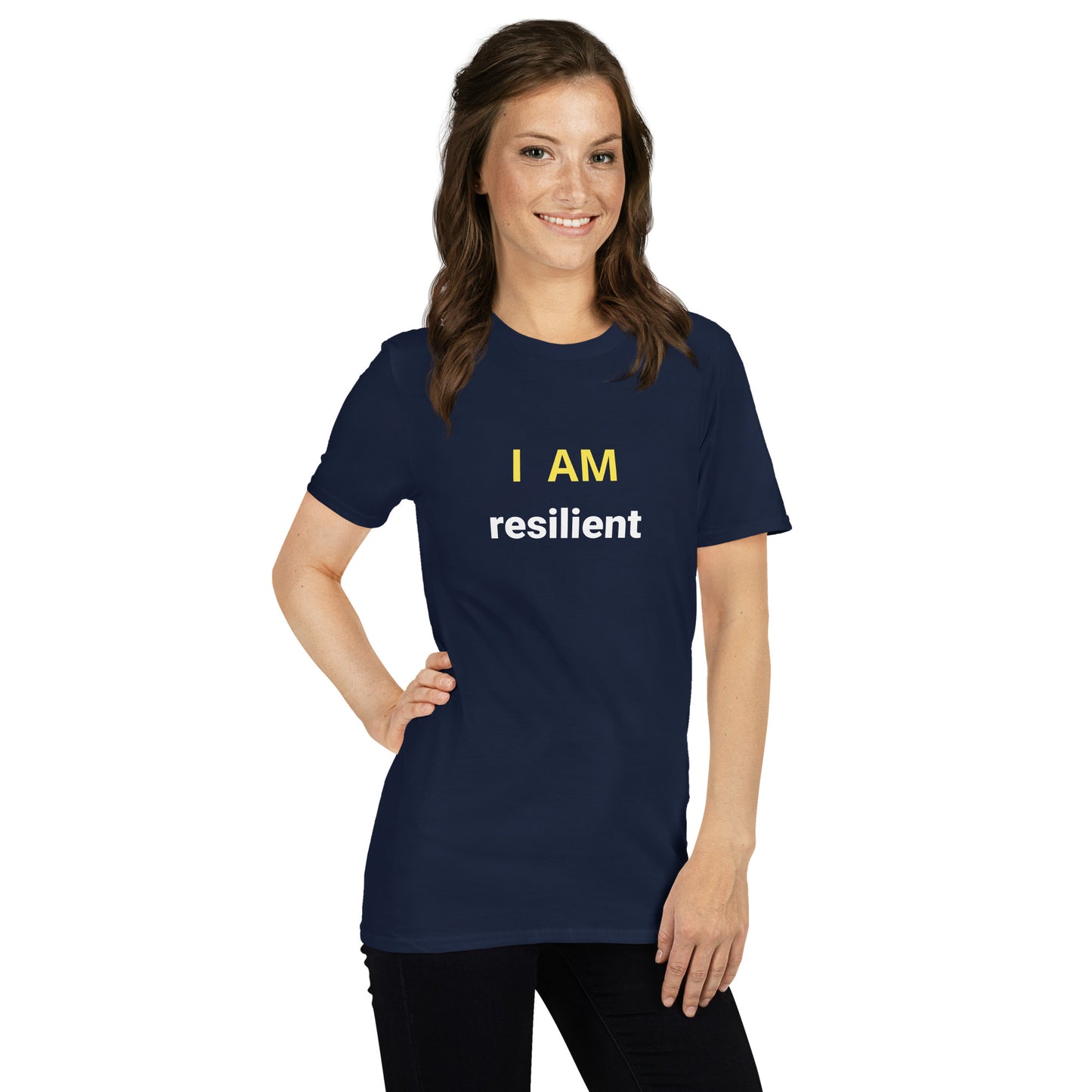 I am resilient Affirmation - Organic, Sustainable, Short-Sleeve Unisex T-Shirt