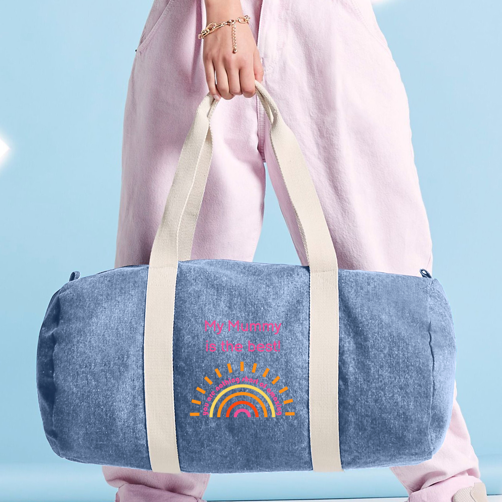 Mother's Day -  Denim Barrel Bag