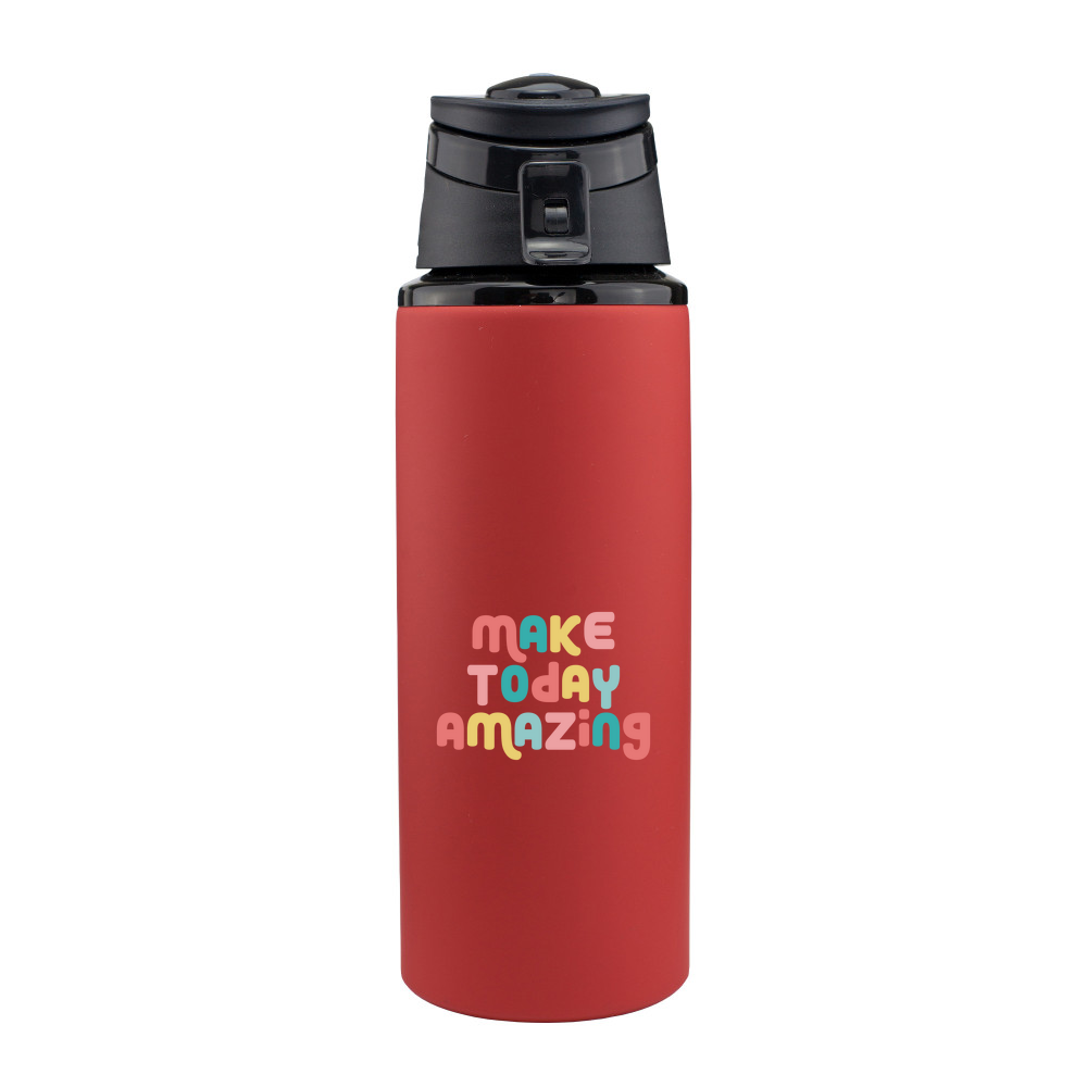 Make Today Amazing Affirmation  - Soft Feel Aluminium Water Bottle - 700ml