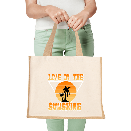 Canvas & Jute Shopper Bag