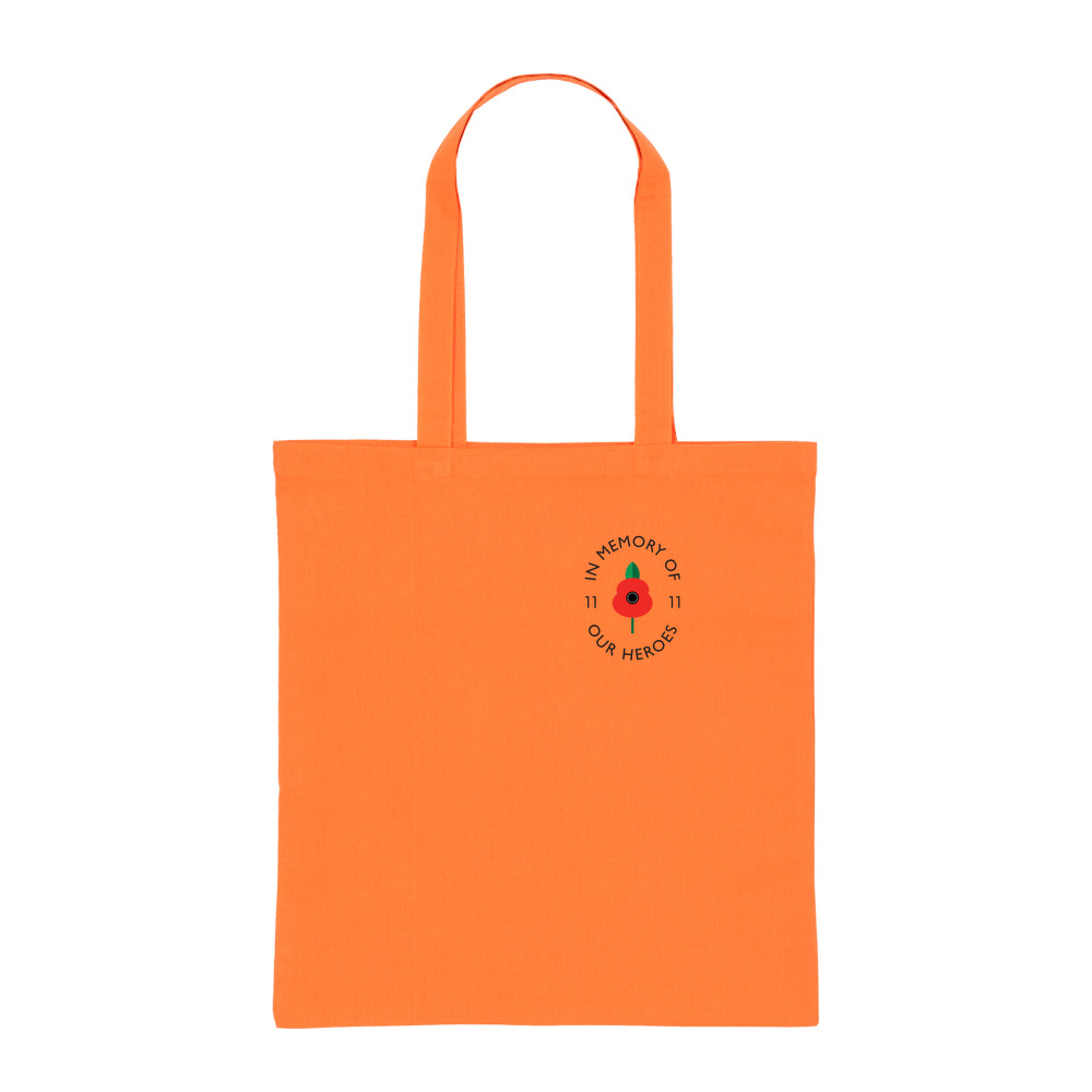 Lest we forget - Coloured Cotton Tote Bag