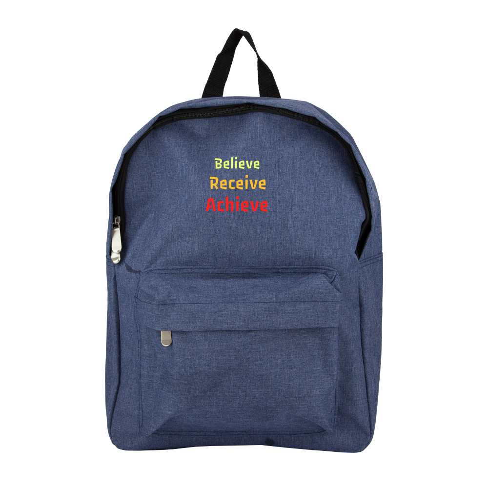 Believe, Recieve, Achieve affimirmation - Premium Backpack