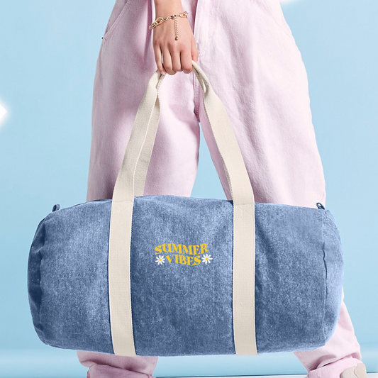 Summer Vibes - Denim Barrel Bag