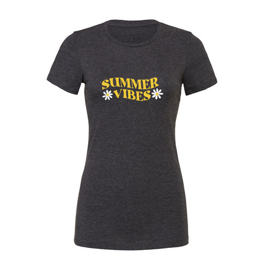 Summer Vibes -  Ladies Slim Fit T-Shirt